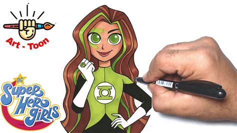 How To Draw Jessica Cruz From Dc Super Hero Girls Step By Step Youtube