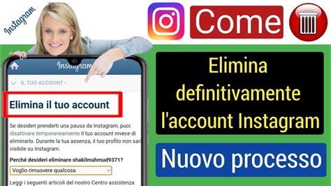 Come Eliminare L Account Instagram Nuovo Processo Elimina