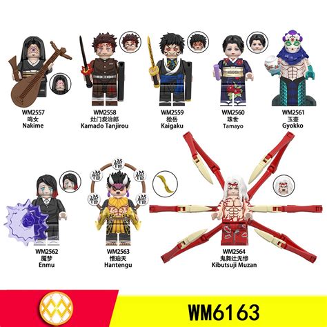 Building Blocks Anime Demon Slayer Series Naruto Kamado Tanjiro Assembled Toys Building Block