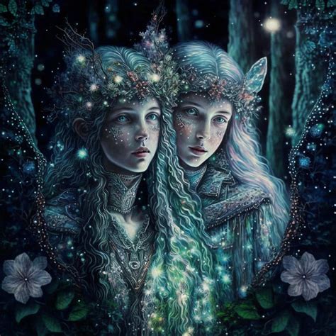 Elves Of The Enchanted Forest Digital Art By Evelyn S Ai Art Fine Art