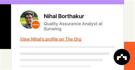 Nihal Borthakur Quality Assurance Analyst At Sunwing The Org