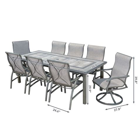 Sunvilla Hayden Pc Sling Dining Set Maxx Liquidation Marketplace