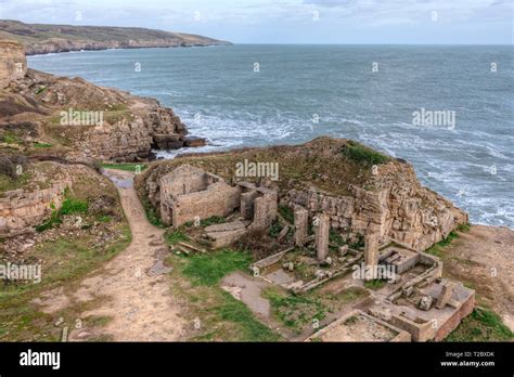 Winspit Quarry Purbeck Jurassic Coast Dorset England Stock Photo