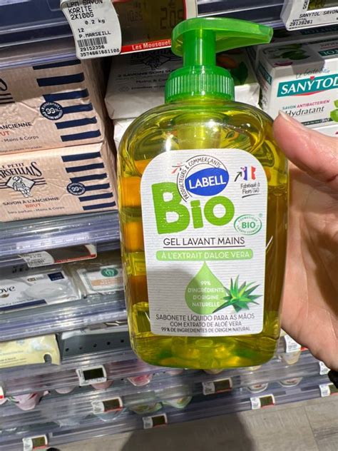 Labell Bio Gel Lavant Mains Aloe Vera Bio INCI Beauty