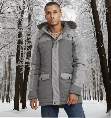 BLEND Herren Winter Parka Jacke Mikael Mit Abnehmbarem Kunstpelz