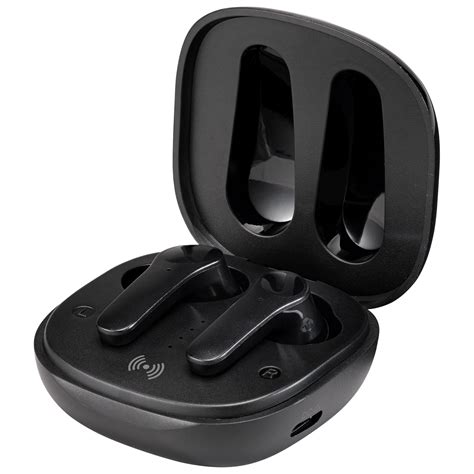 Ilive Truly Wireless Active Noise Canceling Earbuds With Charging Case Black Iaebtnq102b