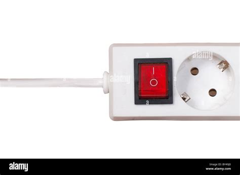 electric socket  outlet isolated  white stock photo alamy