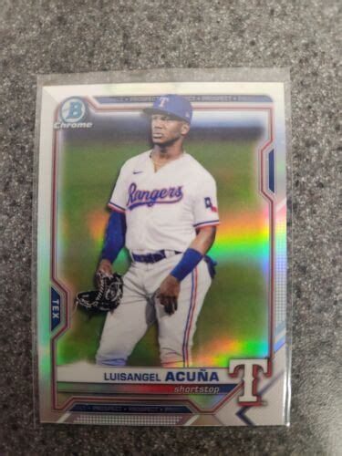 2021 Bowman Draft Baseball Luisangel Acuna Base Chrome Refractor EBay