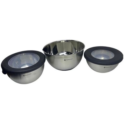 Conjunto De Tigelas Bowls A O Inox Pe As Tampa Em Silicone Submarino