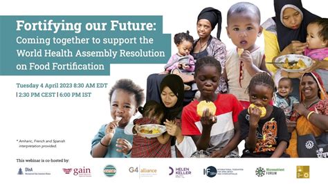 Fortifying Our Future Coming Together To Support The World Health