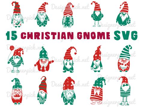 Christmas Gnome Svg Bundle Designerpick