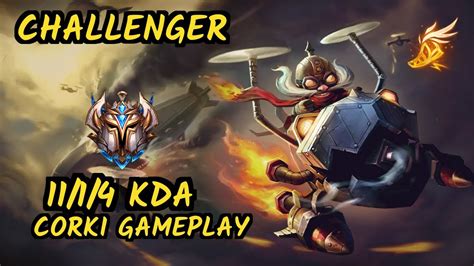 KatEvolved CORKI Vs HEIMERDINGER 11 1 4 KDA MID CHALLENGER GAMEPLAY