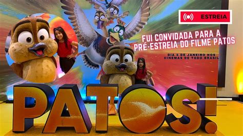 Fui convidada para a Pré estreia do filme Patos YouTube