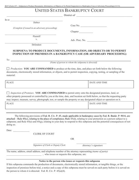 B 257 Form ≡ Fill Out Printable Pdf Forms Online