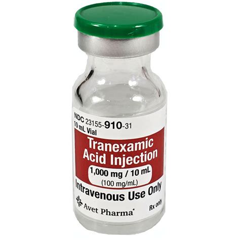 tranexamic acid injection intravenous injection  bleeding control