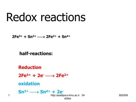 Ppt Redox Reactions Powerpoint Presentation Free Download Id 3446507