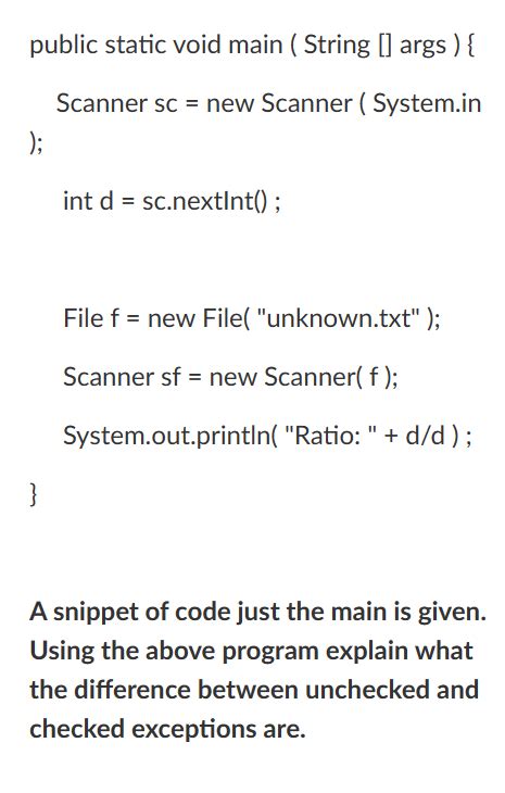 Solved Public Static Void Main String Args Scanner Chegg