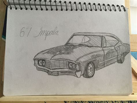 67 Chevy Impala Spn Art Drawings Chevy Impala