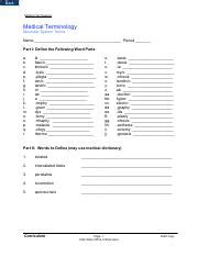 Master Medical Terminology Definitions Examples And Exercises