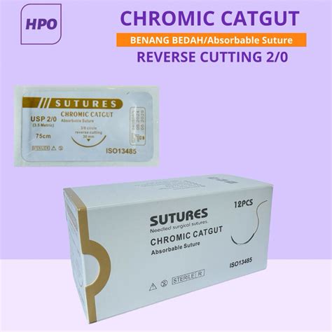 Jual Catgut Chromic Surgical Suture Benang Jahit Medis Khitan Sunat