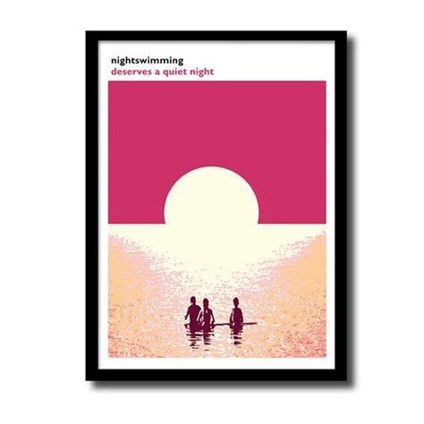 REM Poster Nightswimming Song Lyrics Print Unique Gift for - Etsy