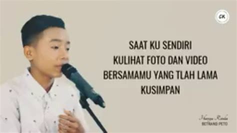 Lagu Hanya Rindu Bertrand Peto Youtube