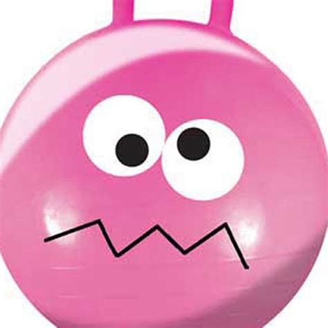 22 Dark Pink Wacky Face Jumping Ball Imagine That Toys