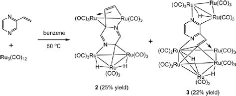 Scheme 2 Reaction Of Ru 3 Co 12 With 2 Vinylpyrazine Download Scientific Diagram