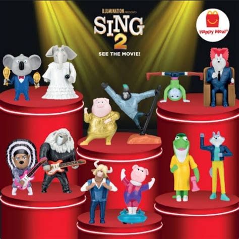 Mcdonalds Sing 2 Complete Set 12pcs Hobbies And Toys Toys And Games On