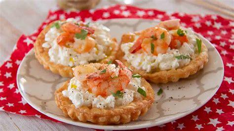 Tartelettes au fromage blanc et aux crevettes pour un apéro simple