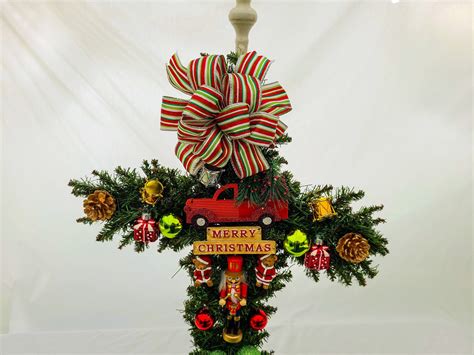 22 Multi Colors Pine Cemetery Cross Holiday Memorial Cross Gravesite