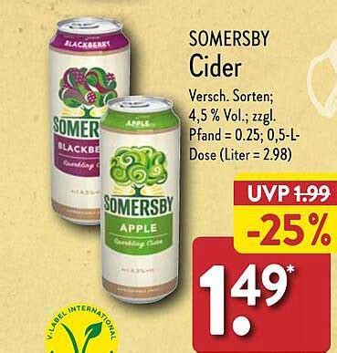 Somersby Cider Angebot Bei ALDI Nord 1Prospekte De