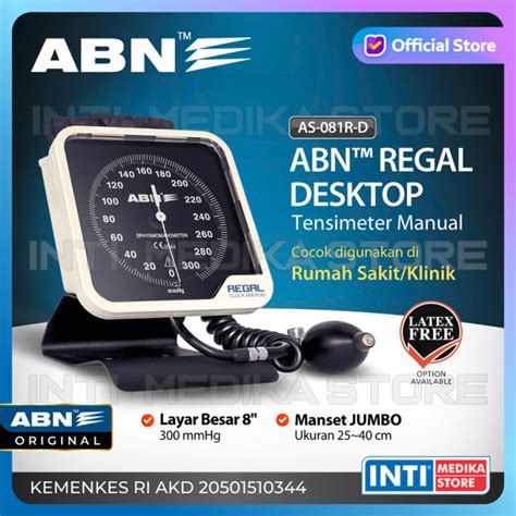 Abn Tensimeter Aneroid Regal Desktop R D Tensi Manual Lazada