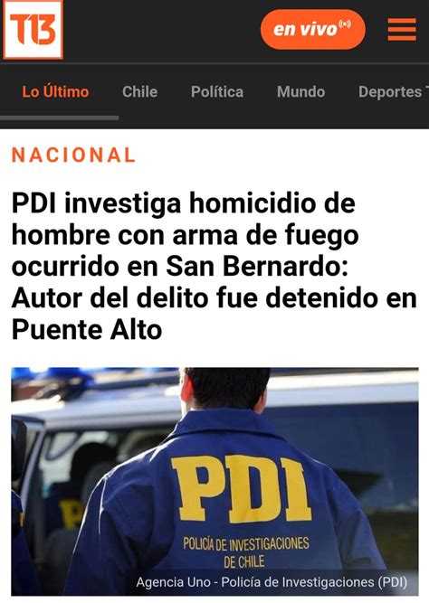 Pdi Chile On Twitter Investigación De La Brigada De Homicidios Metropolitana Logró Detener A