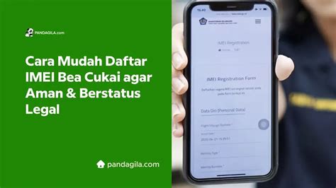 Cara Mudah Daftar IMEI Bea Cukai Agar Aman Berstatus Legal