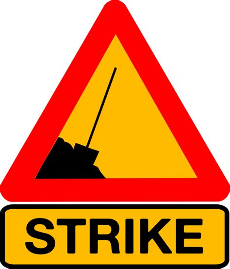 Clipart Caution Strike