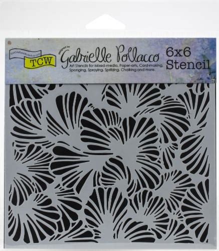 The Crafter S Workshop Stencil 6 X 6 Lush Petals 1 Smiths Food