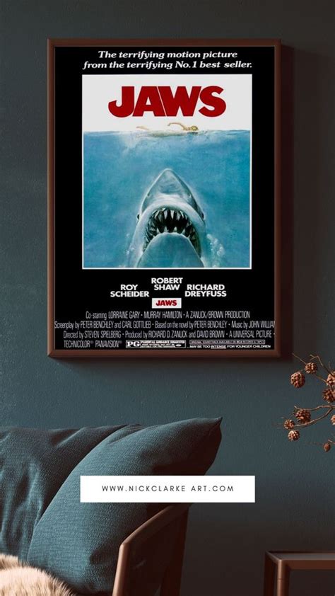 Vintage Movie Posters | Jaws Movie Poster sold by DaviJohnston | SKU ...