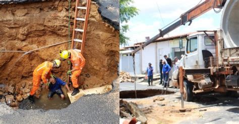 Prefeitura Realiza Reparo Em Cratera Que Homem Caiu No Dirceu II