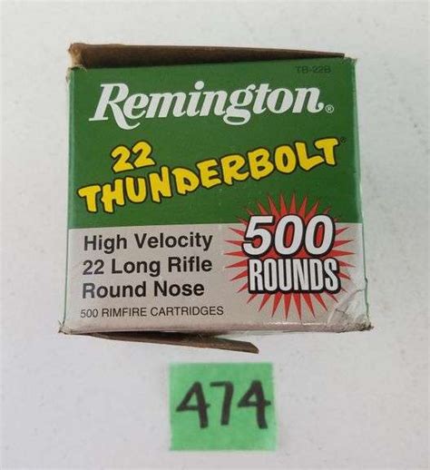 Remington 22 Thunderbolt 22 Lr Hi Velocity 1 X 500 Adam Marshall Land And Auction Llc