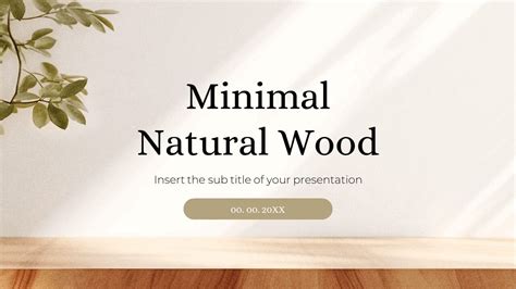 Wood - Free Powerpoint templates and Google Slides themes