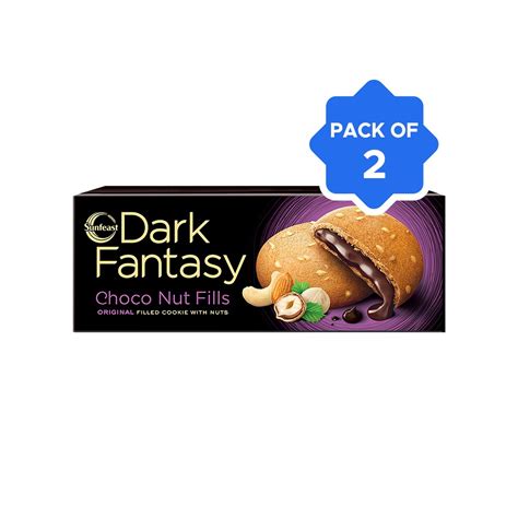 Sunfeast Dark Fantasy Choco Nut Fills Cookies Pack Of 2 Price Buy Online At ₹85 In India