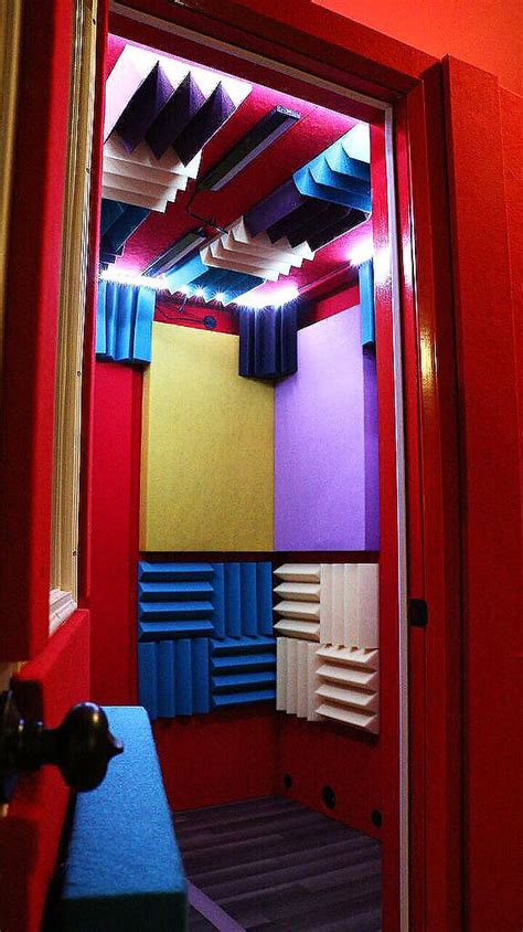 X Vocal Booth Multi Colored Tier Acoustic Package Panels