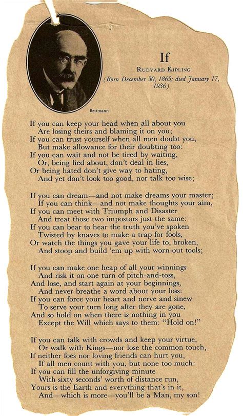 Poem If By Rudyard Kipling Summary Outlet Emergencydentistry