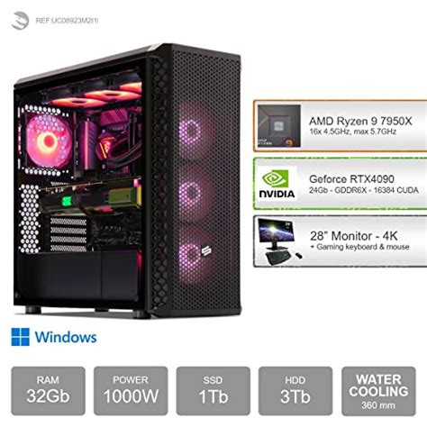 Sedatech Wasserkühlung Pro Gaming PC AMD Ryzen 9 7950X Geforce