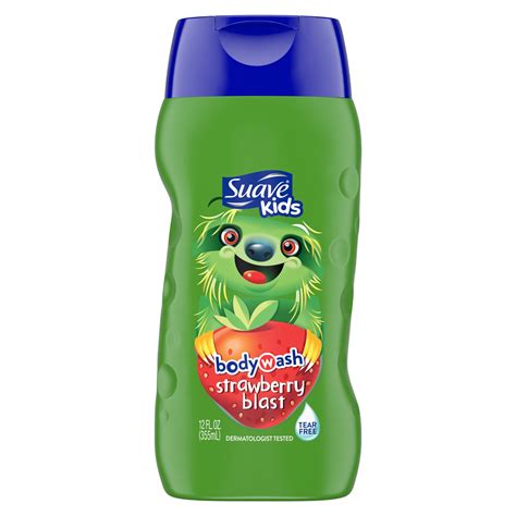 Suave Kids Tear Free Strawberry Body Wash 12 Oz Kids Body Wash