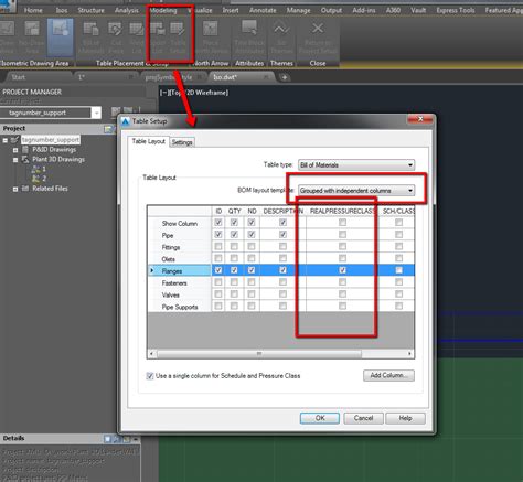 Autocad Plant D Bom