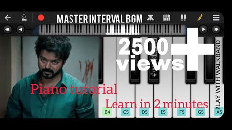 Master Interval Bgm Easy Piano Tutorial Walkband Youtube