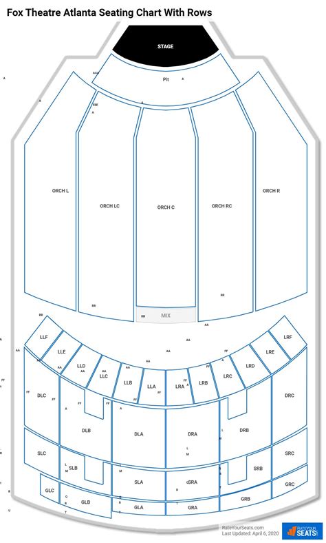 Fox Theater Atlanta Seating Chart Pit – Two Birds Home