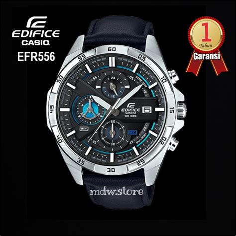 Jual Casio Edifice Type Efr Efr Strap Leather Jam Tangan Pria